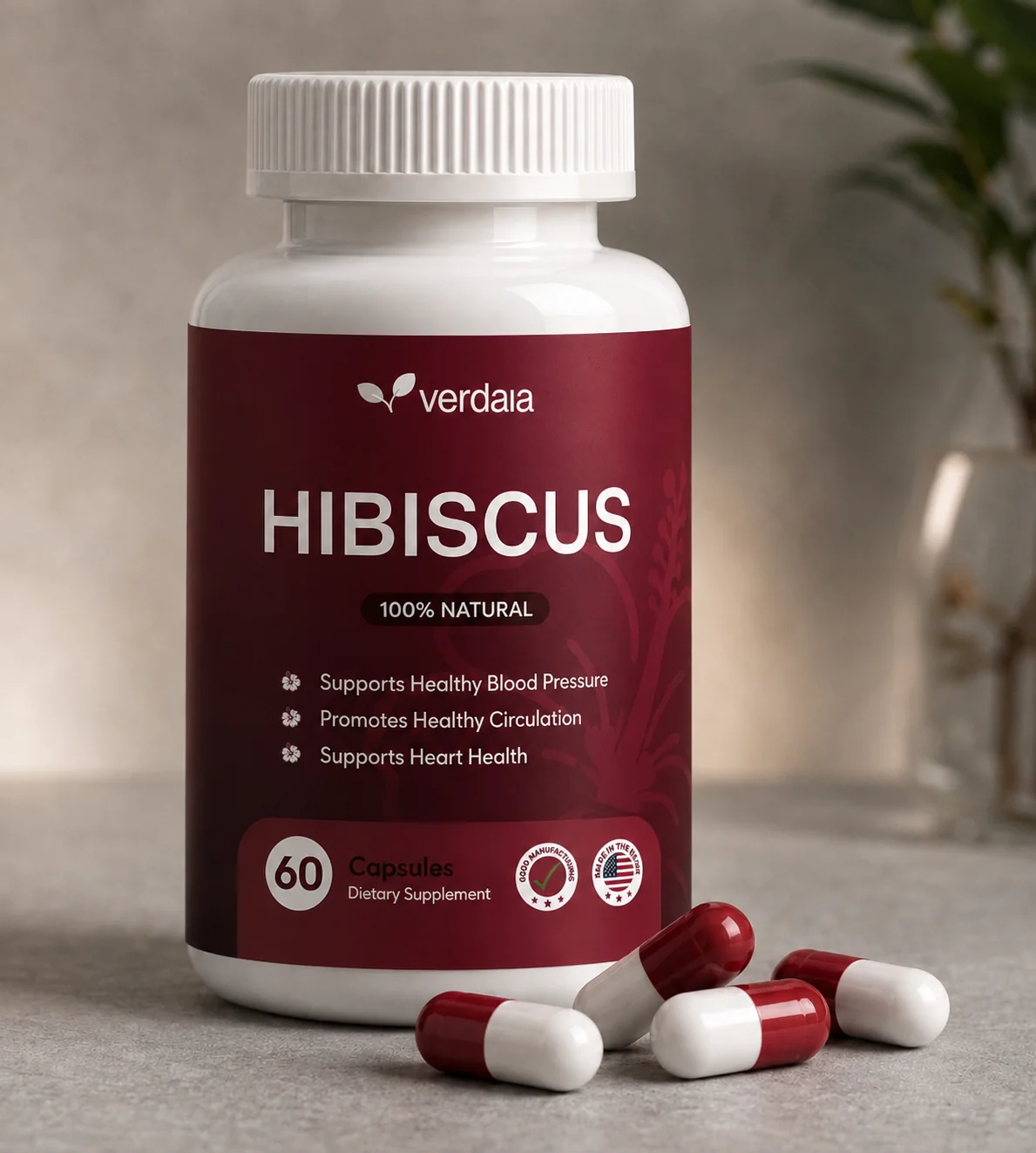 Verdaia Hibiscus Flush Formula Bottle